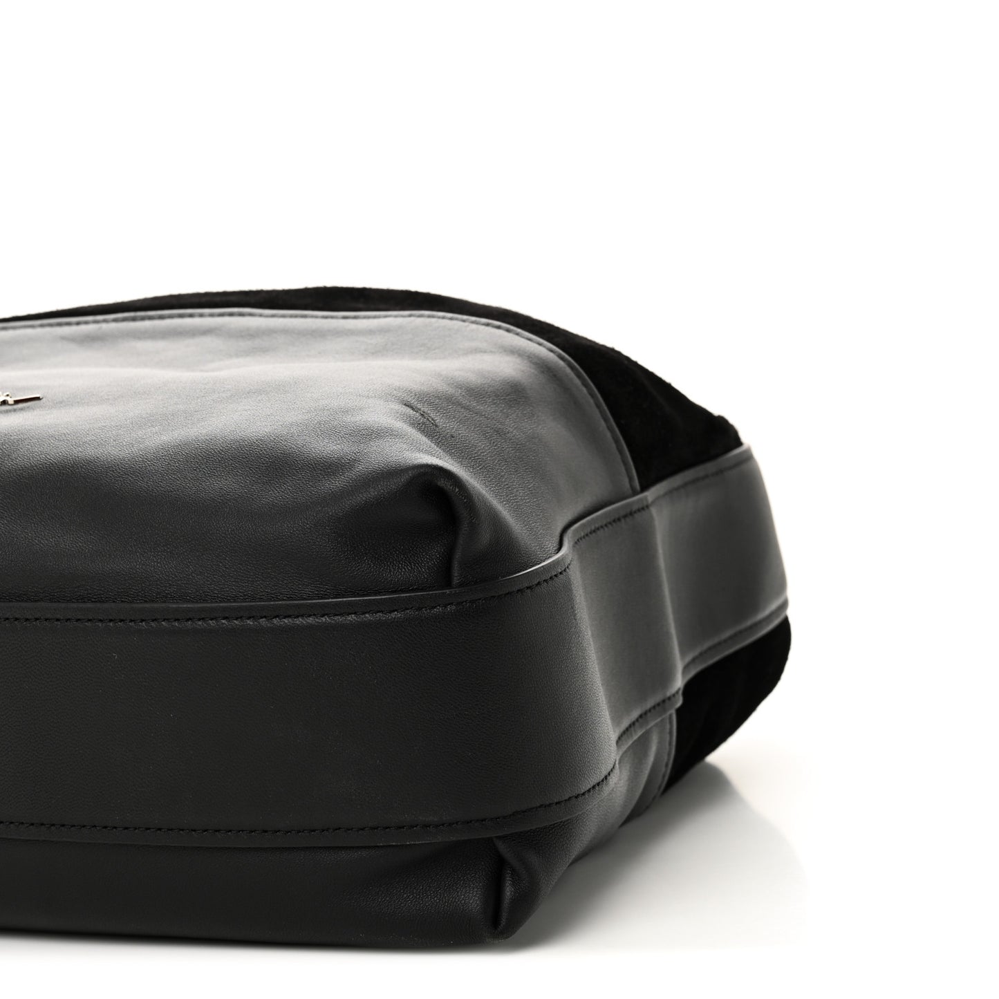 Calfskin Suede Origami Tote Black