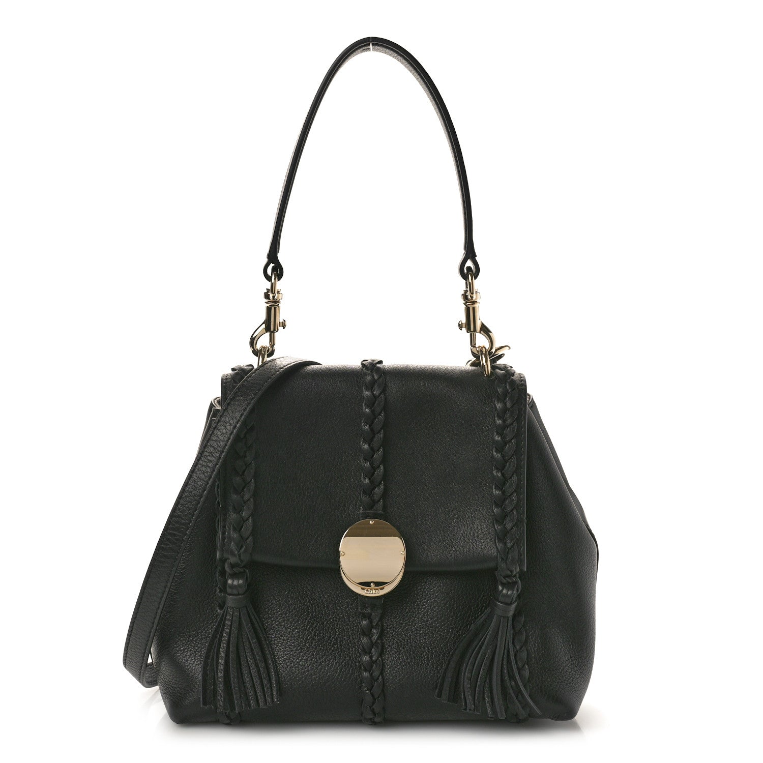 Chloe Grained Calfskin Small Penelope Soft Shoulder Bag Black 1 of 12
