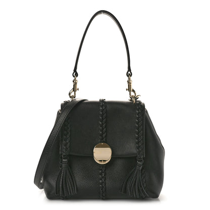 Chloe Grained Calfskin Small Penelope Soft Shoulder Bag Black 1 of 12