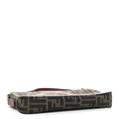 Fendi Zucca Pochette Tobacco Red 3 of 8