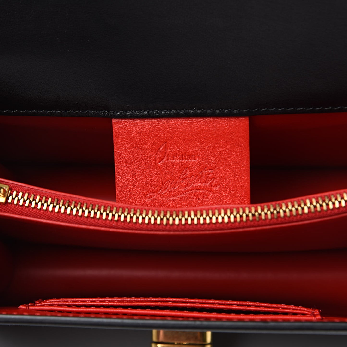 Calfskin Large Elisa Shoulder Bag Black