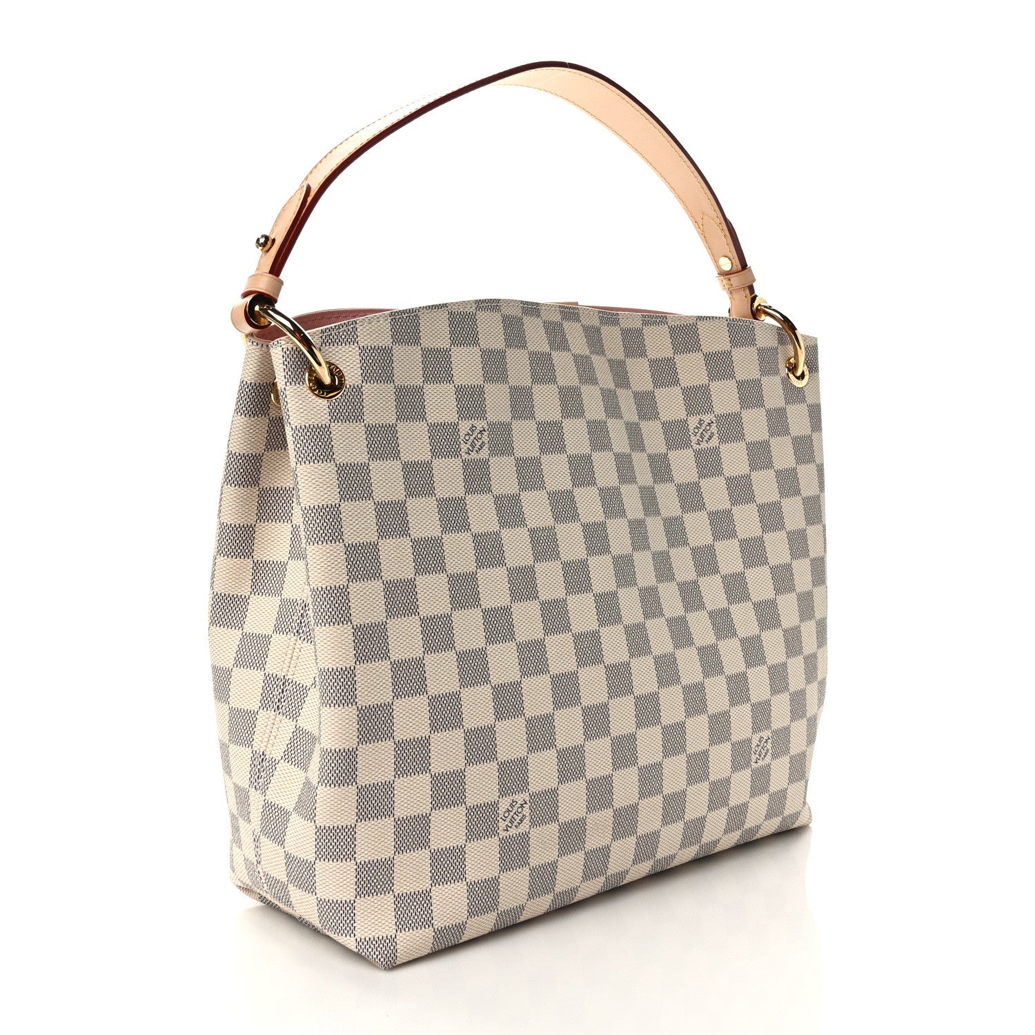 Louis Vuitton Damier Azur Graceful PM Rose Ballerine 3 of 9