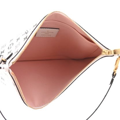 Louis Vuitton Monogram Giant Neverfull MM GM Pochette White 5 of 7