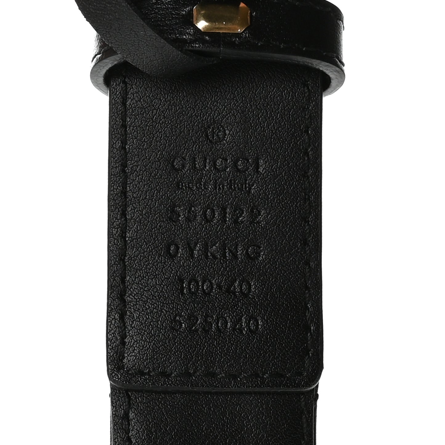 Calfskin Trapuntata Zumi Belt 100 40 Black