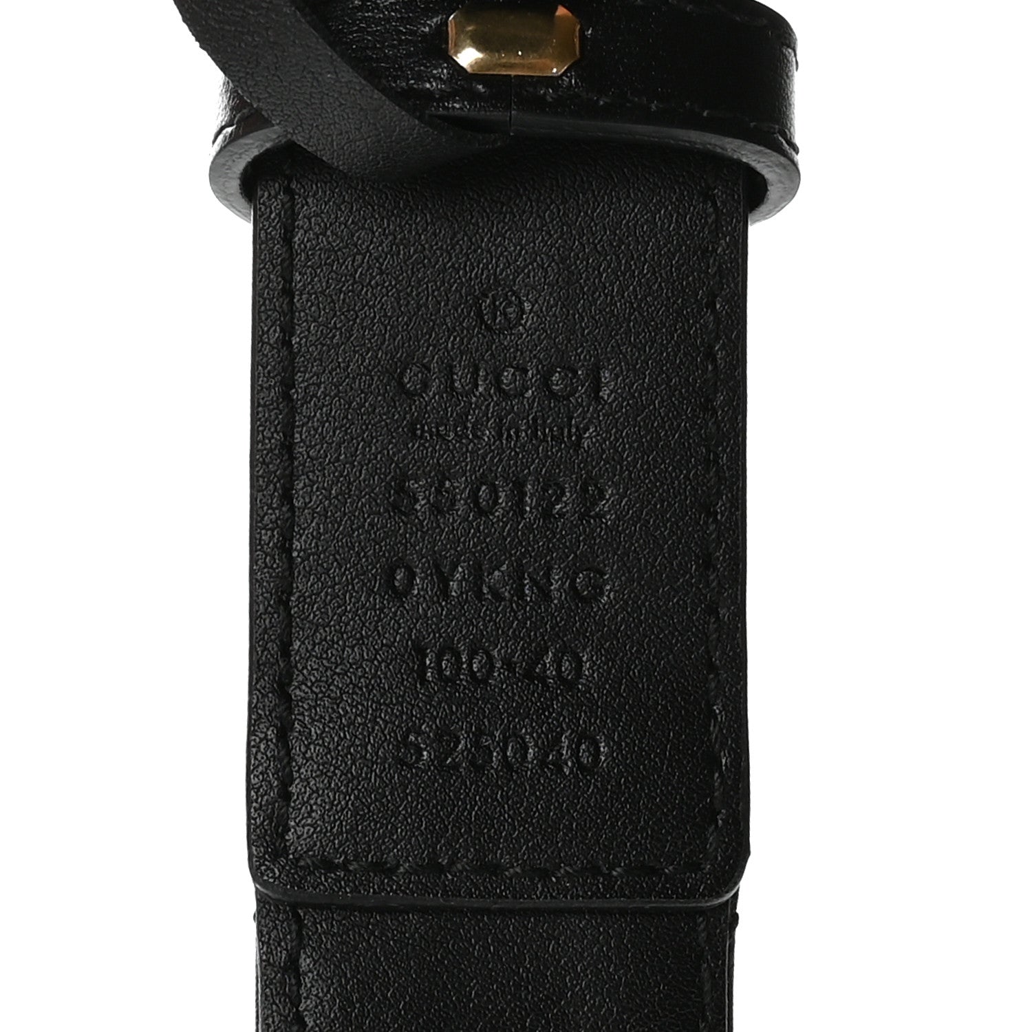 Gucci Calfskin Trapuntata Zumi Belt 100 40 Black 3 of 5