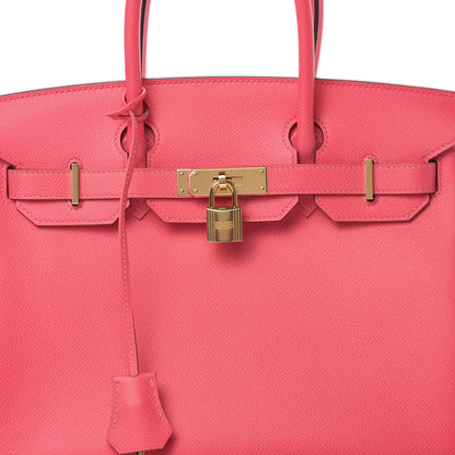 Hermes Epsom Birkin 30 Rose Azalee 11 of 12