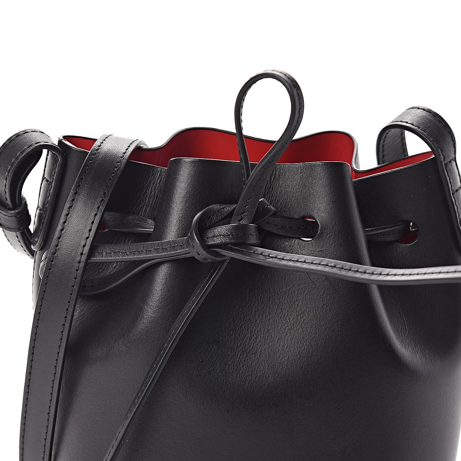 Mansur Gavriel Calfskin Mini Mini Bucket Bag Black Flamma 5 of 9