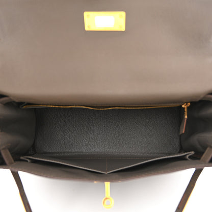Hermes Evercolor Kelly Retourne 28 Etain 5 of 10