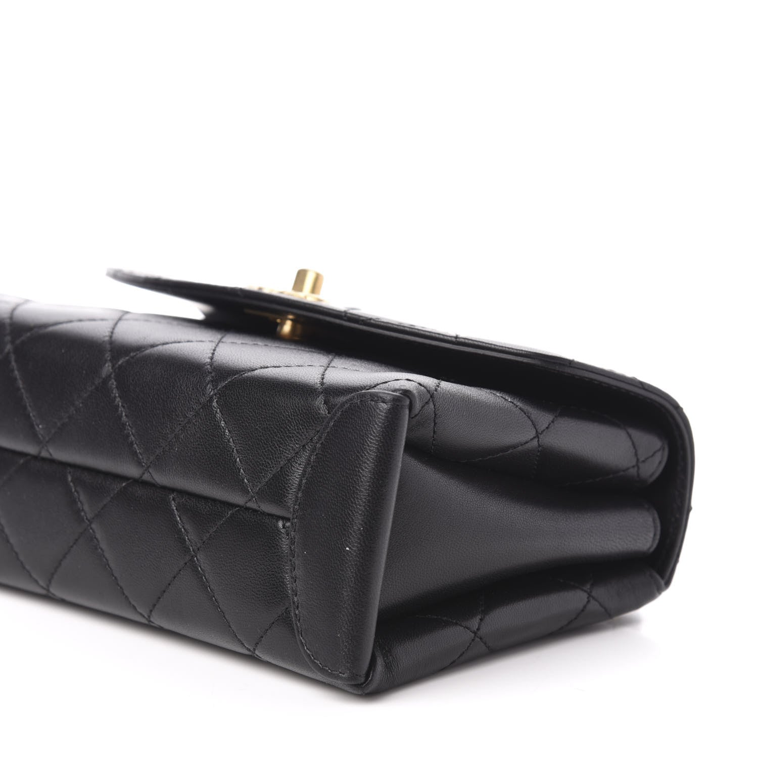 Chanel Lambskin Quilted Mini Trendy Spirit Top Handle Flap Black 9 of 10