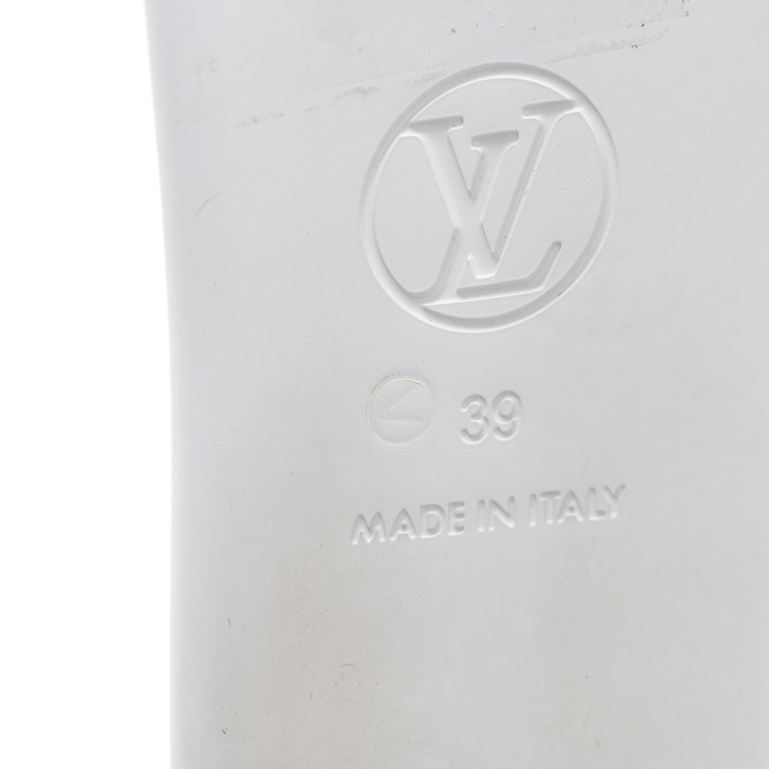 Louis Vuitton Rubber Monogram Embossed Sunbath Flat Mule 39 White 8 of 12