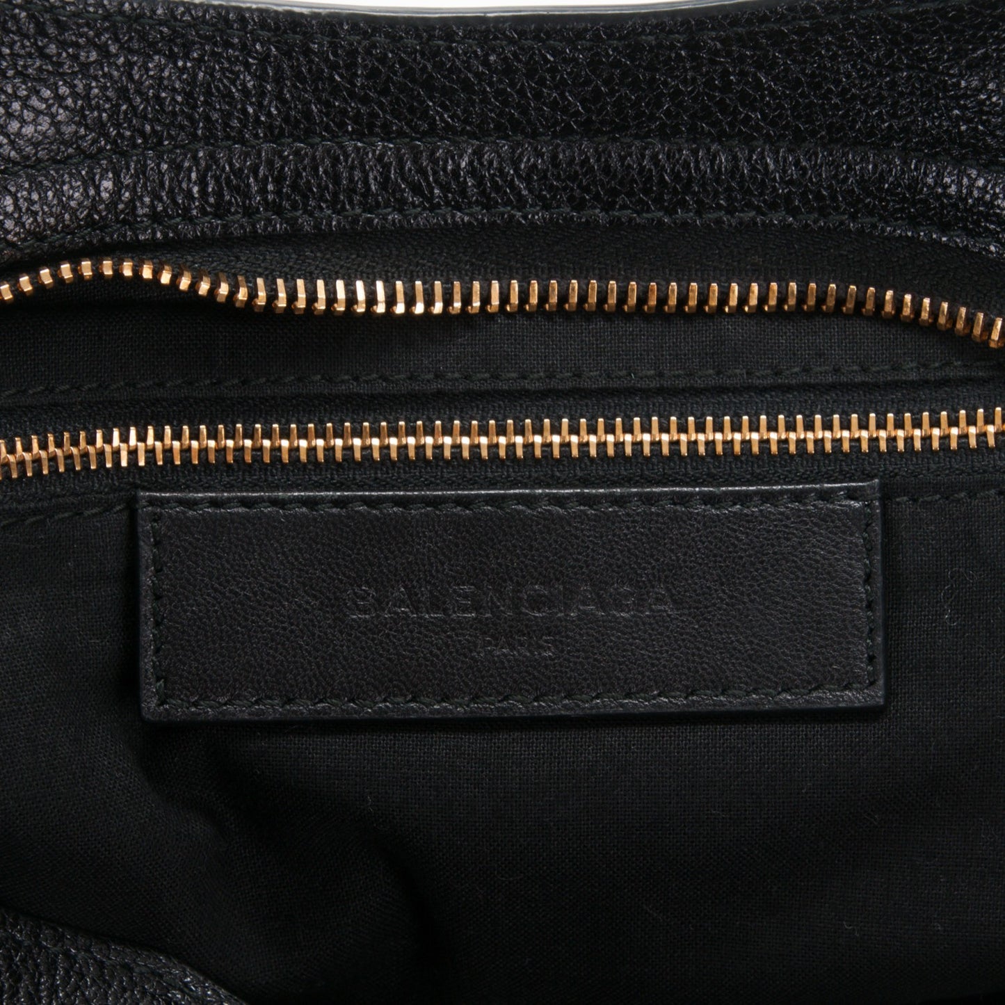 Chevre Gold Metallic Edge Hardware City Black