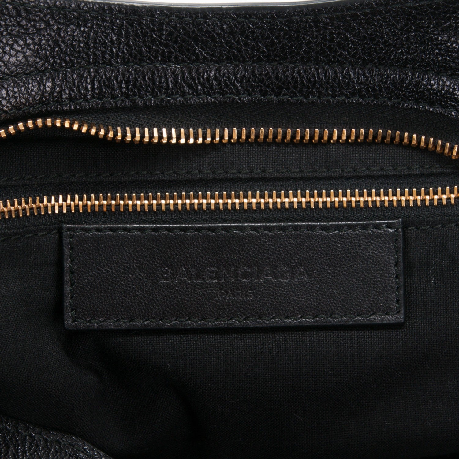 Balenciaga Chevre Gold Metallic Edge Hardware City Black 7 of 8