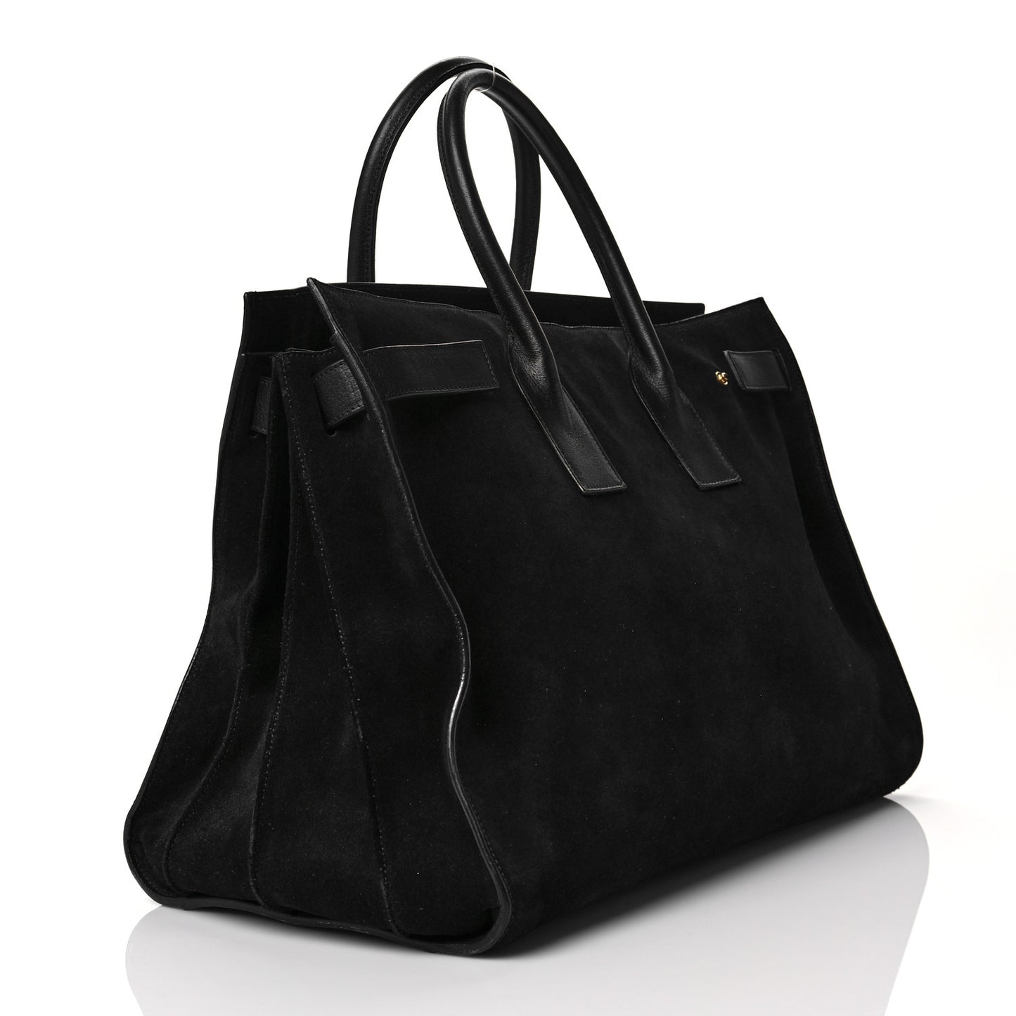Suede Large Sac de Jour Carryall Black