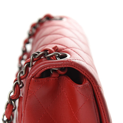 Chanel Lambskin Quilted Mini Square Flap Red 10 of 12