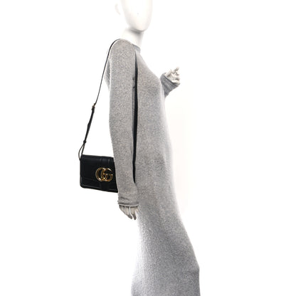 Gucci Vitello Palmellato Lux Small Arli Flap Shoulder Bag Black 2 of 10