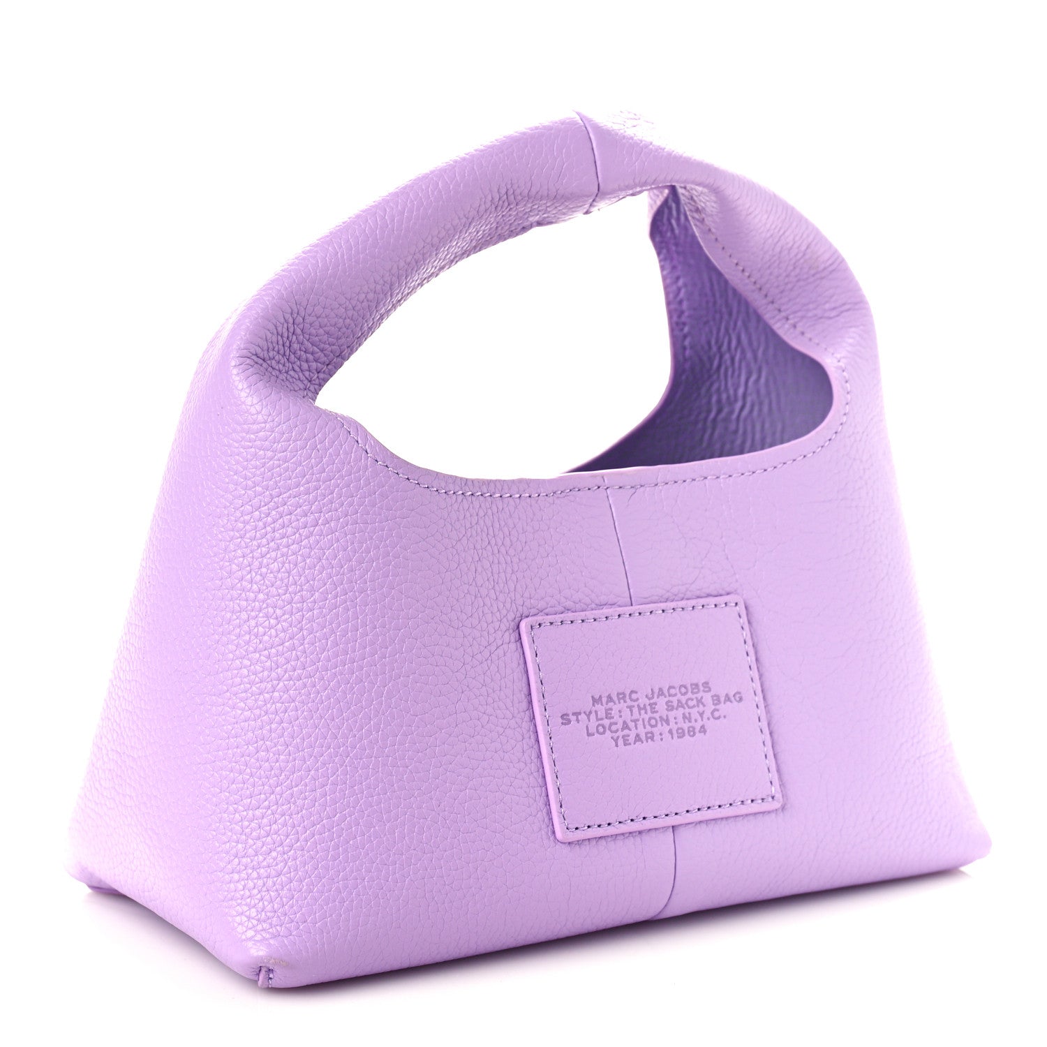 Marc Jacobs Grained Calfskin Mini The Sack Bag Wisteria 4 of 10