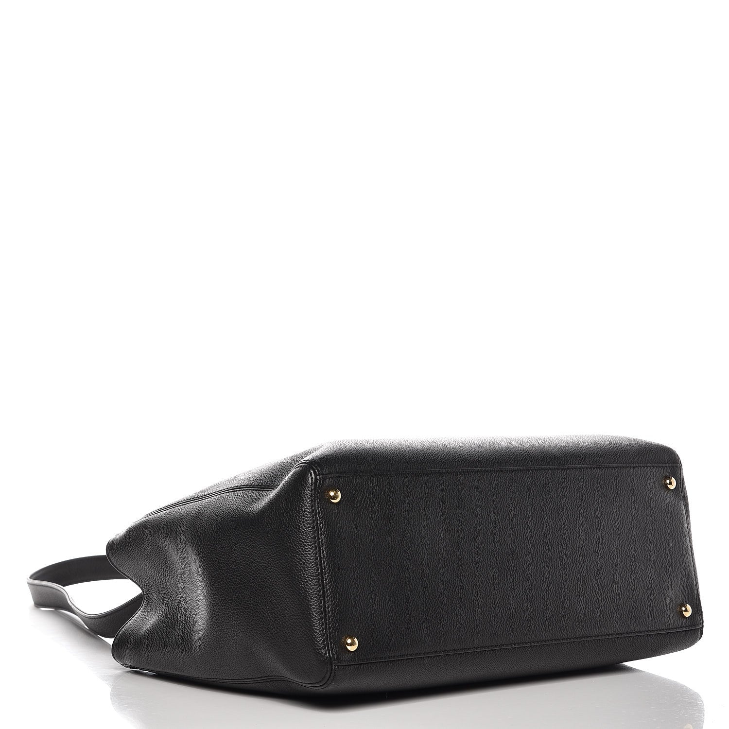 Chanel Calfskin Cerf Executive Shopper Tote Black 5 of 10