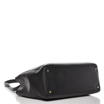 Chanel Calfskin Cerf Executive Shopper Tote Black 5 of 10