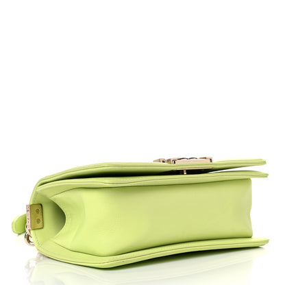 Chanel Calfskin Chevron Quilted Small Boy Flap Light Green 4 of 11