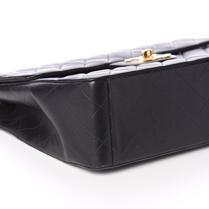 Chanel Lambskin Quilted XL Jumbo Single Flap Black 10 of 11