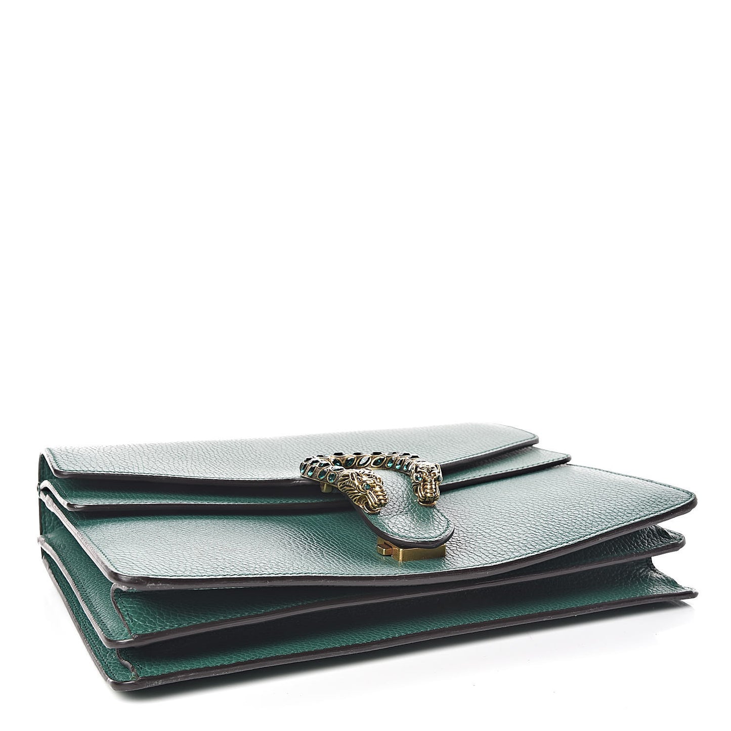 Dollar Calfskin Crystal Medium Dionysus Shoulder Bag Emerald