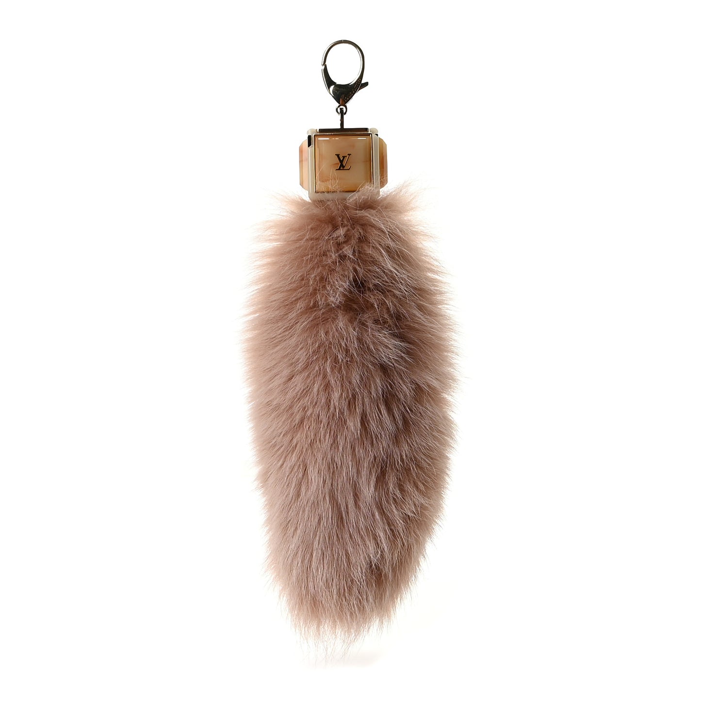 Fox Fur Foxy Key Holder Bag Charm Blush