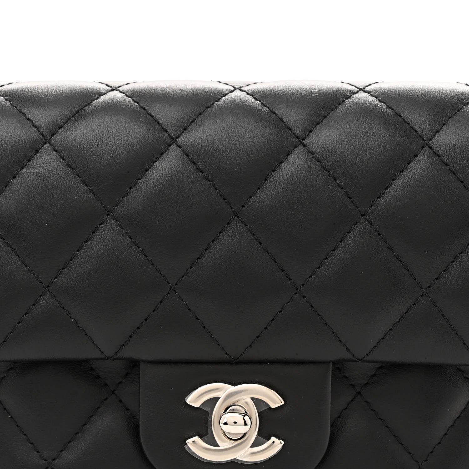 Chanel Calfskin Quilted CC Uniform Flap Belt Bag Black 8 of 10
