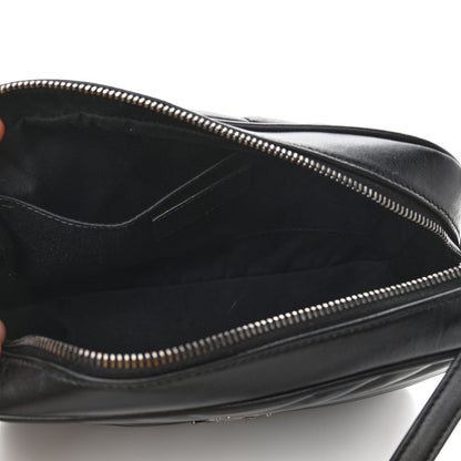 Saint Laurent Calfskin Matelasse Monogram Lou Camera Bag Black 4 of 9