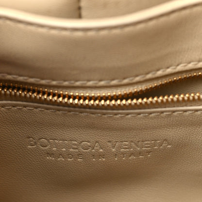 Bottega Veneta Lambskin Maxi Intreccio Padded Chain Cassette Crossbody Bag Porridge 6 of 9