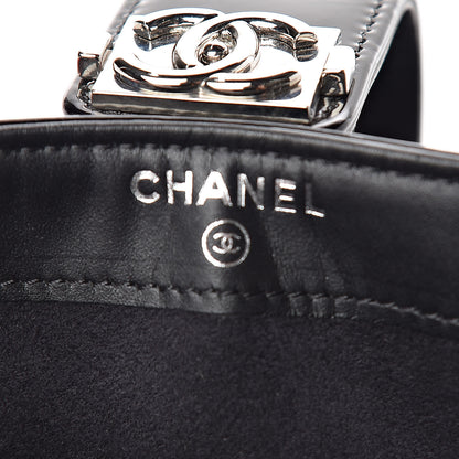 Chanel Patent Mini Boy Phone Holder Clutch Black 6 of 7