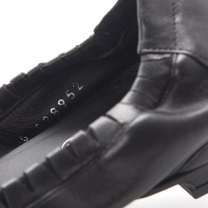 Chanel Lambskin CC Elastic Cap Toe Ballerina Flats 38 Black 8 of 8