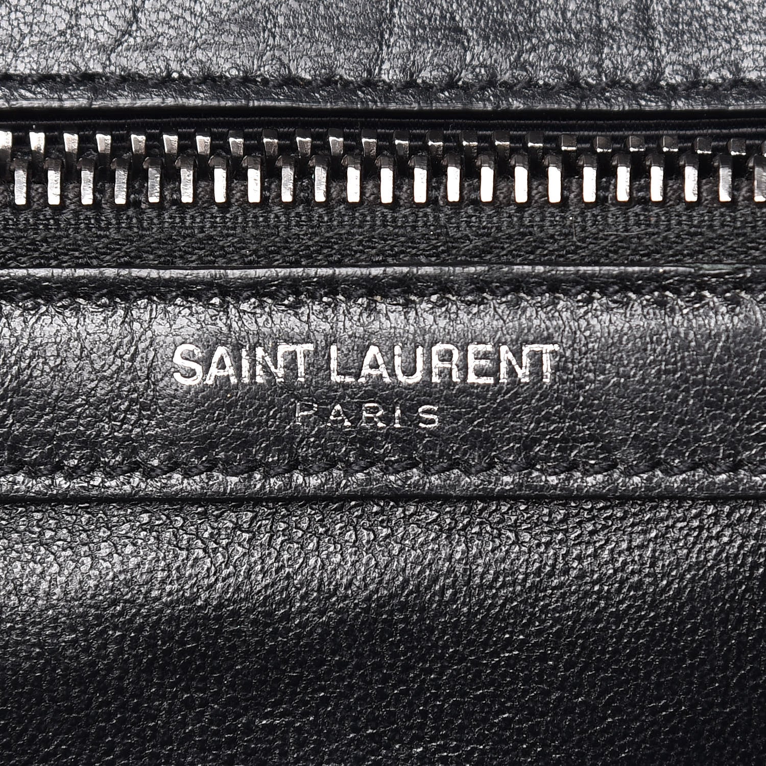 Saint Laurent Sheepskin Matelasse Chevron Monogram Medium College Bag Black 6 of 12