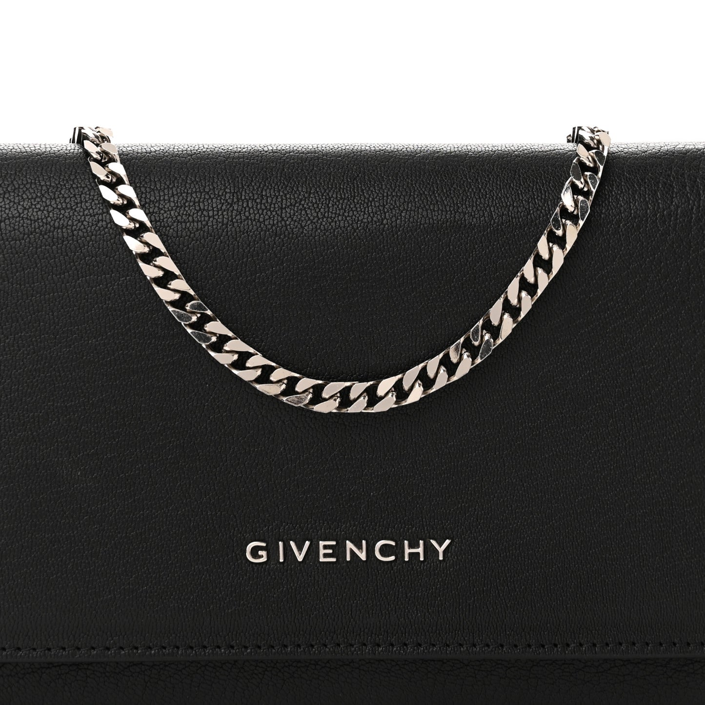 Sugar Goatskin Pandora Chain Wallet Black
