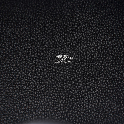 Hermes Taurillon Clemence Matte Alligator Picotin Lock Touch 22 MM Black 6 of 10