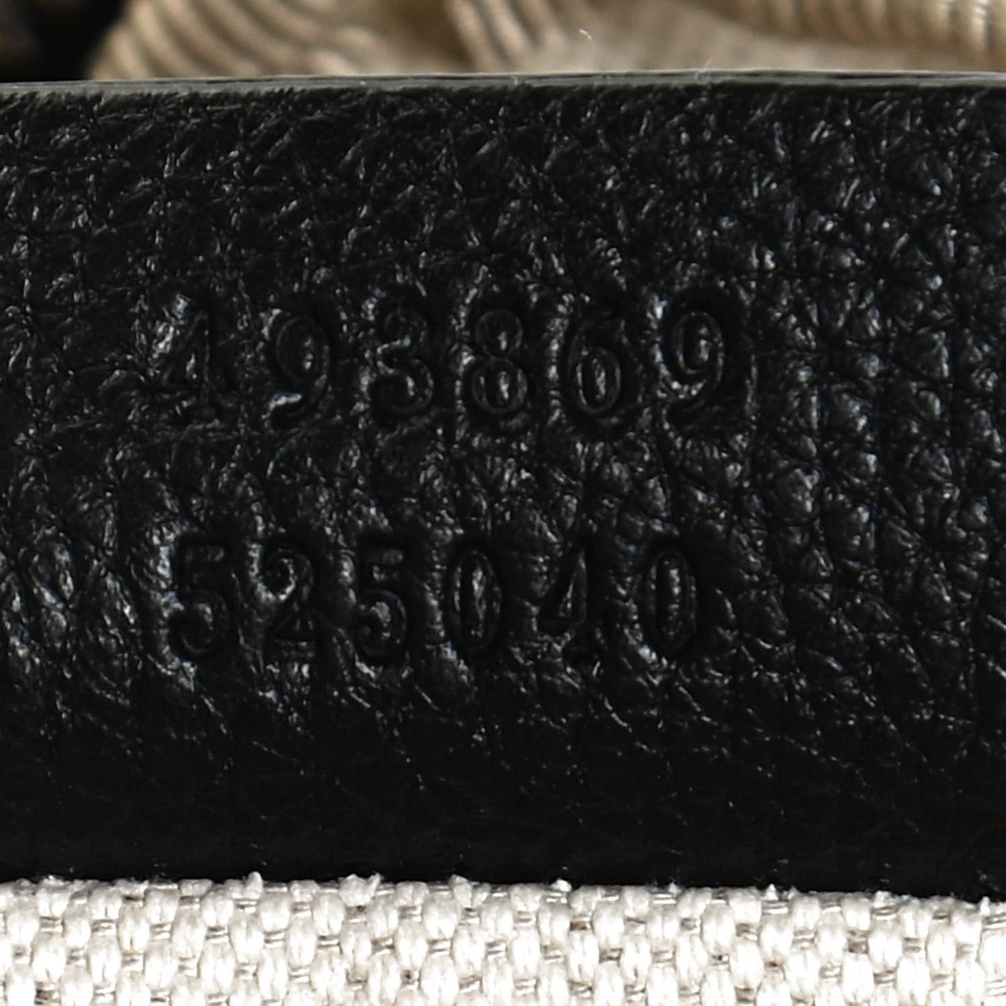 Grained Calfskin Logo Belt Bag Black