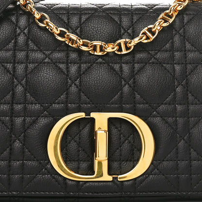 Christian Dior Calfskin Cannage Medium Caro Bag Black 8 of 10