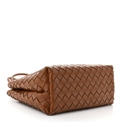 Bottega Veneta Nappa Intrecciato Small Andiamo Shoulder Bag Cognac 4 of 9