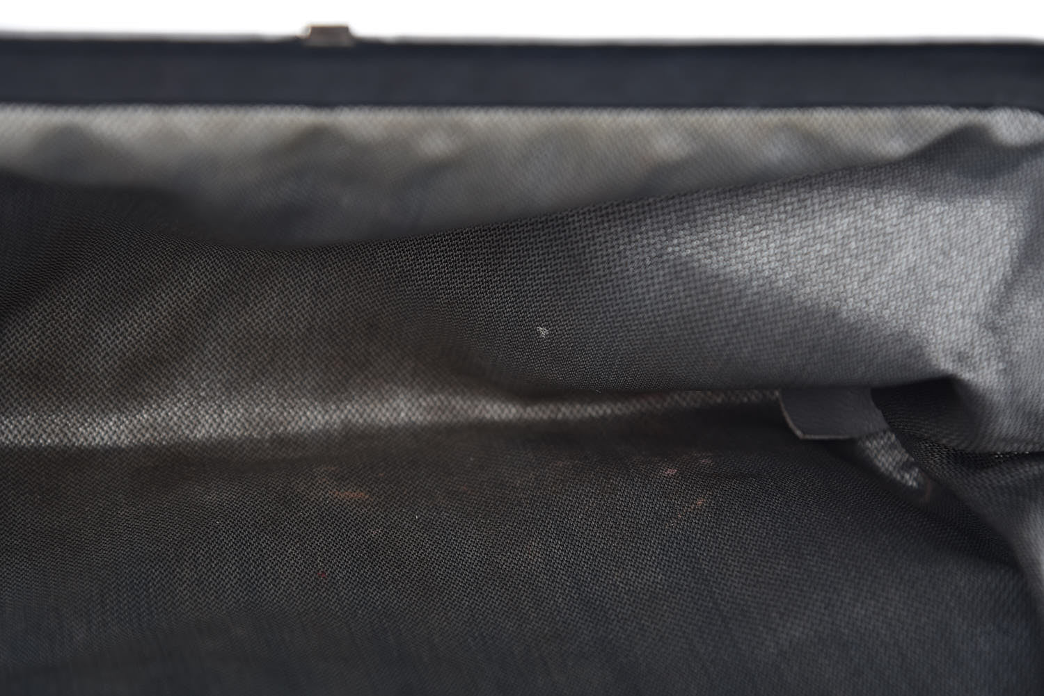 Chanel Lambskin Vertical Quilted Mademoiselle Clutch Black 10 of 14