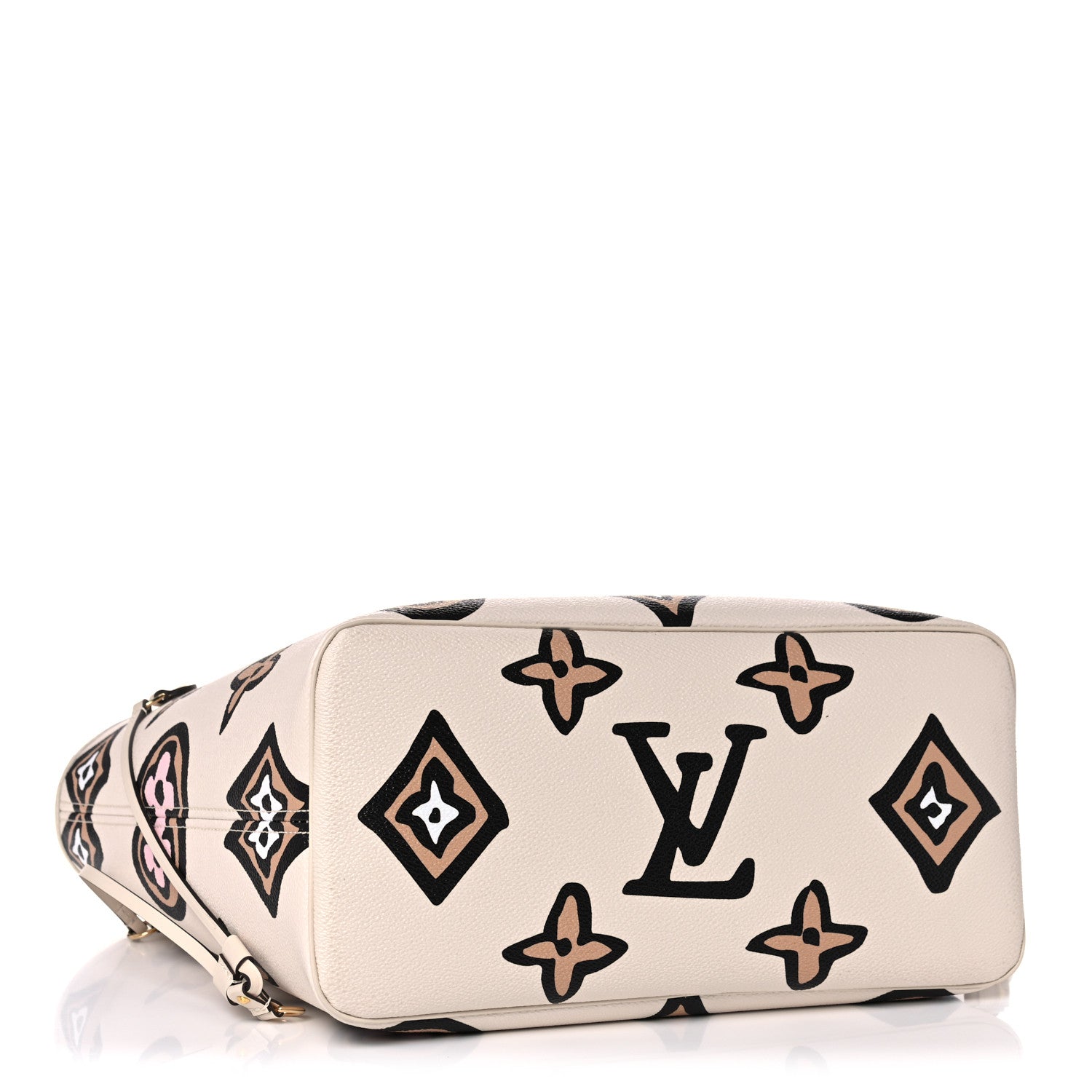 Louis Vuitton Monogram Giant Wild At Heart Neverfull MM Creme 6 of 11