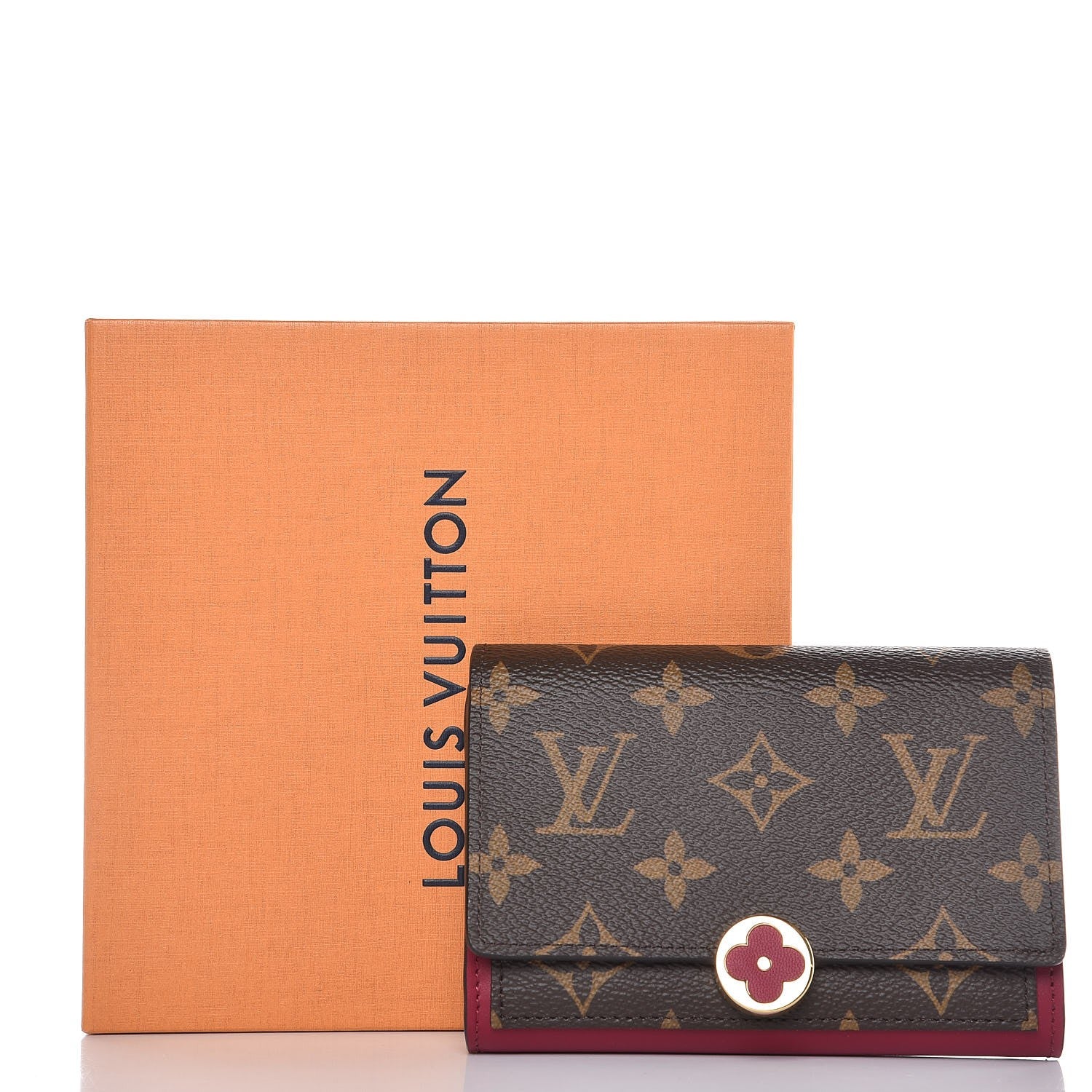 Louis Vuitton Monogram Flore Compact Wallet Fuchsia 7 of 7