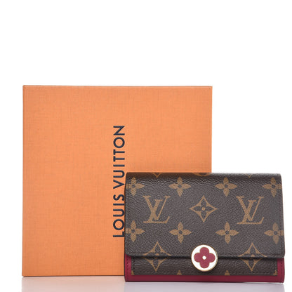Louis Vuitton Monogram Flore Compact Wallet Fuchsia 7 of 7