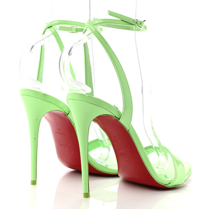 Christian Louboutin Patent Loubigirl 100 Sandals 37 Neon Green 4 of 9