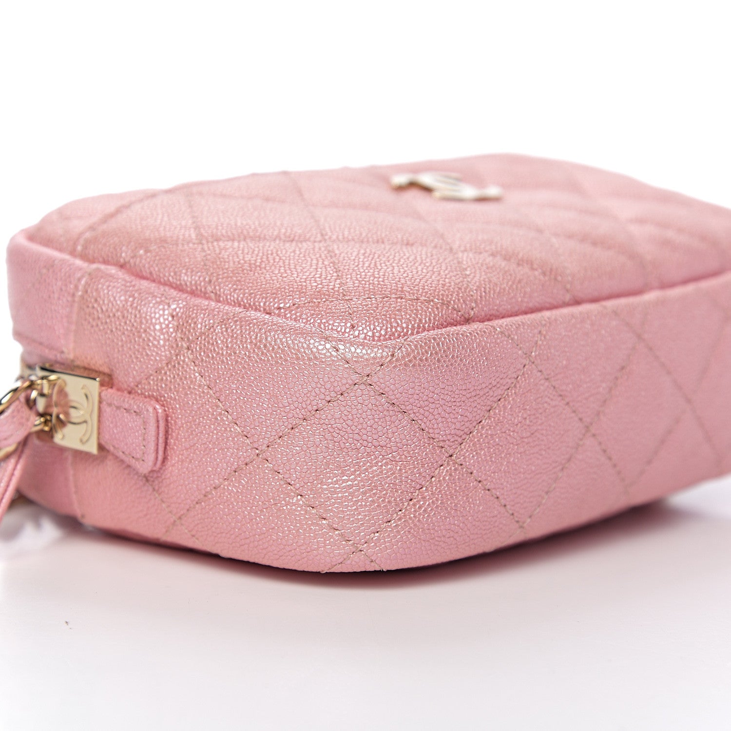 Chanel Iridescent Caviar Quilted Small Timeless Camera Case Pink 7 of 11