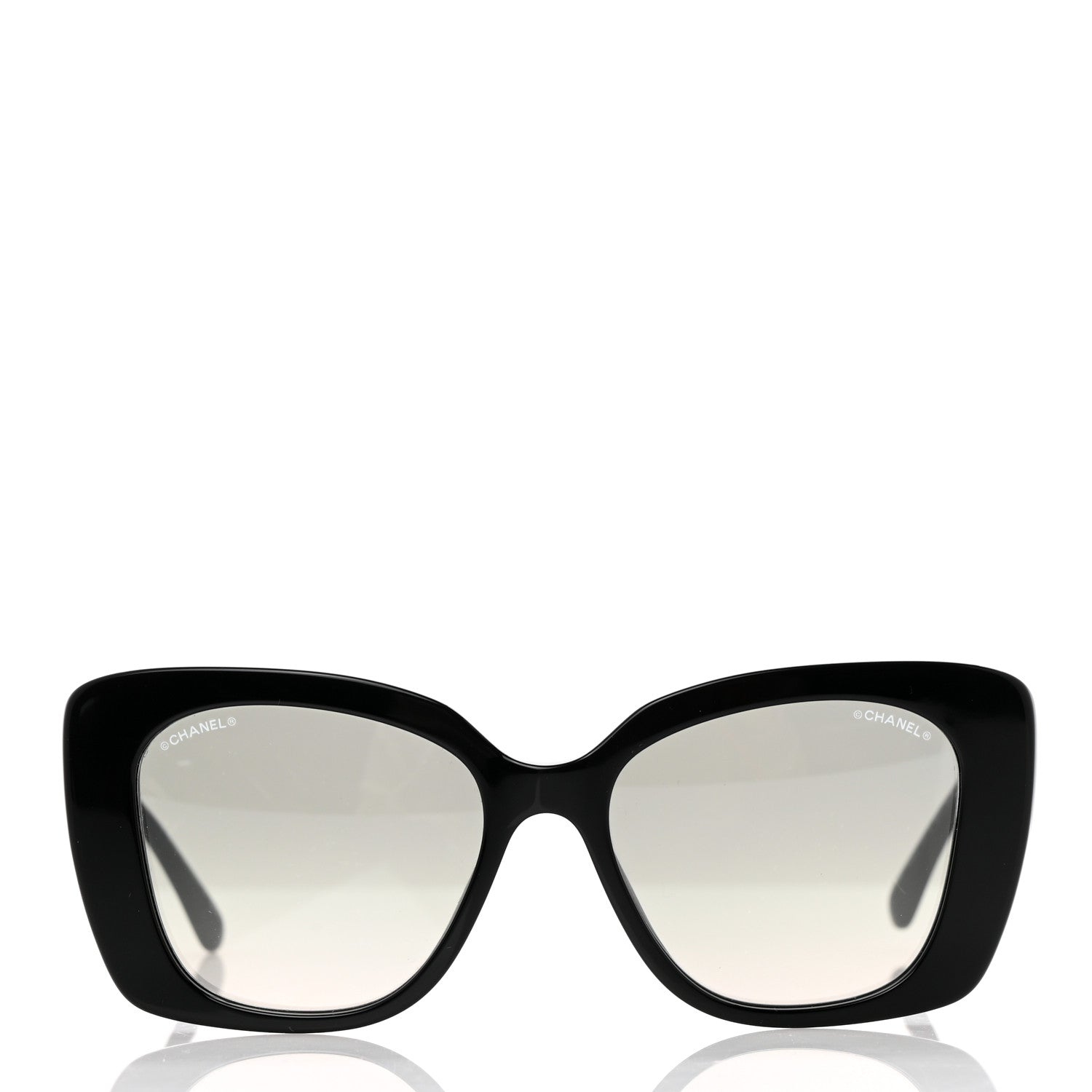 Chanel Acetate Strass Square Sunglasses 5422-B Black 2 of 8