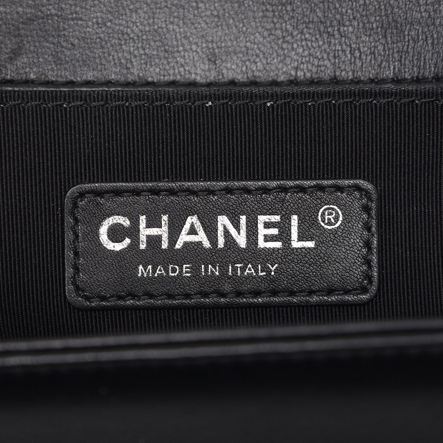 Lambskin Quilted Medium Boy Flap Black