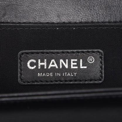 Chanel Lambskin Quilted Medium Boy Flap Black 6 of 8