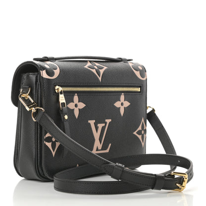 Louis Vuitton Empreinte Monogram Giant Pochette Metis Black Beige 3 of 11