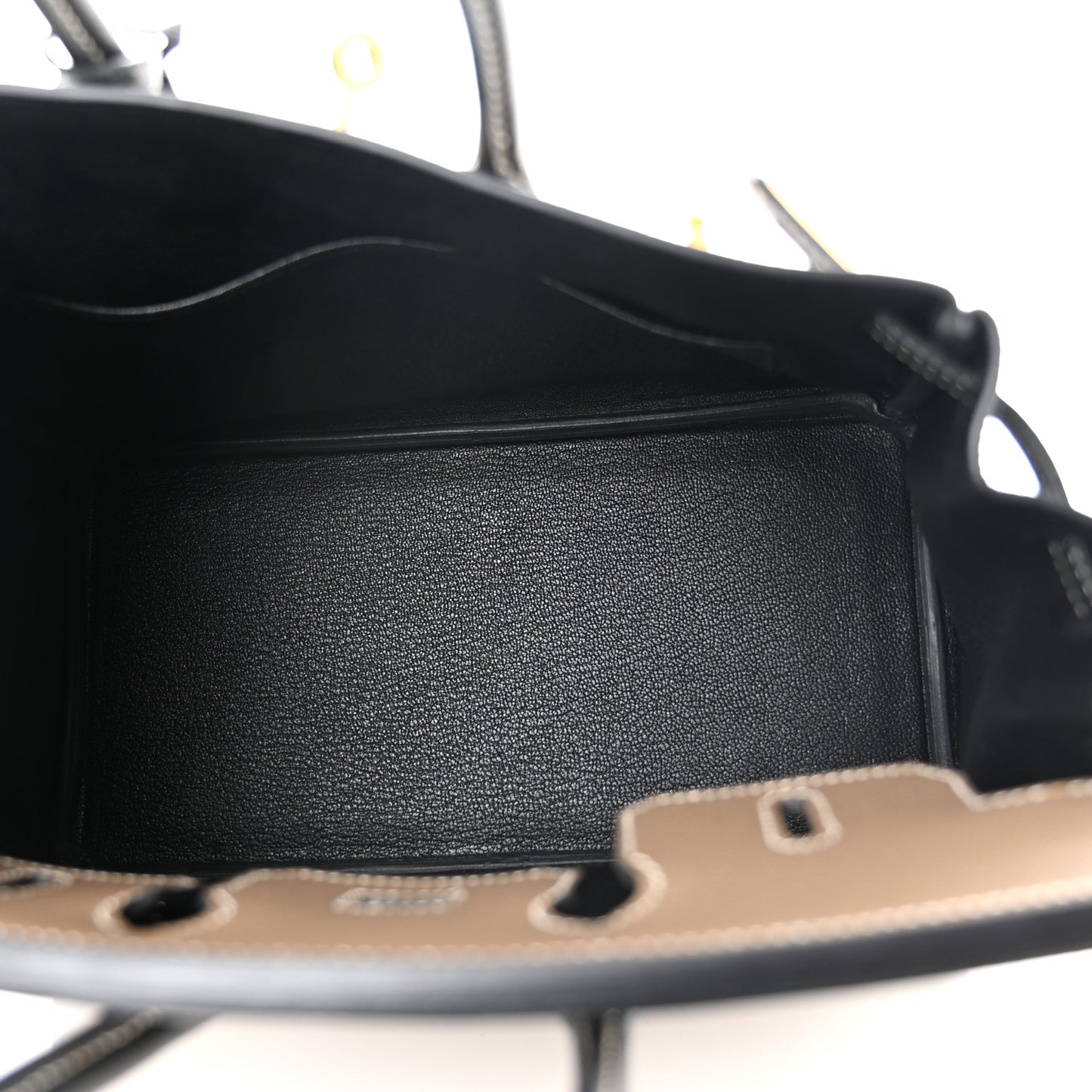 Epsom Horseshoe Birkin 25 Etoupe Black
