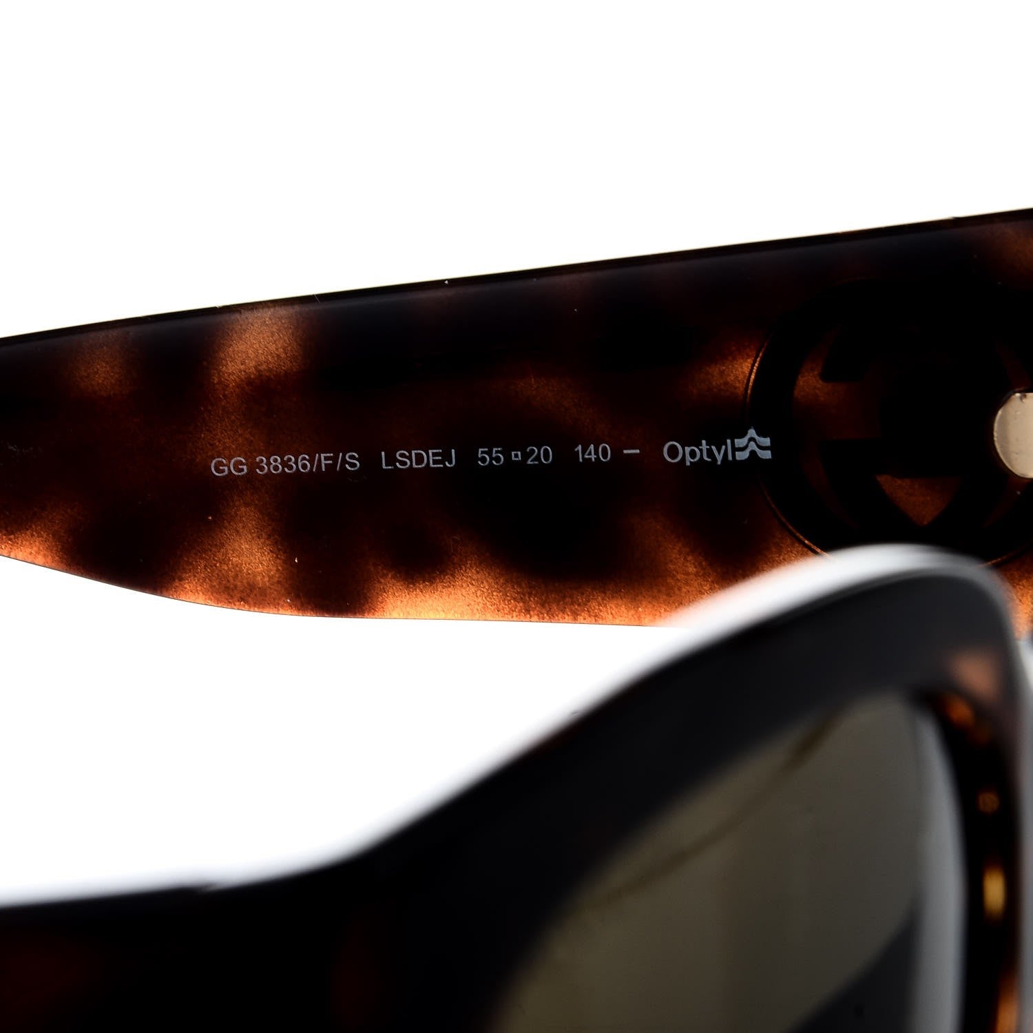Gucci Oversized Sunglasses GG 3836/F/S Tortoise 6 of 9