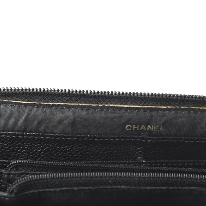 Chanel Caviar Large Timeless CC Zip Around Wallet Black 15 of 16